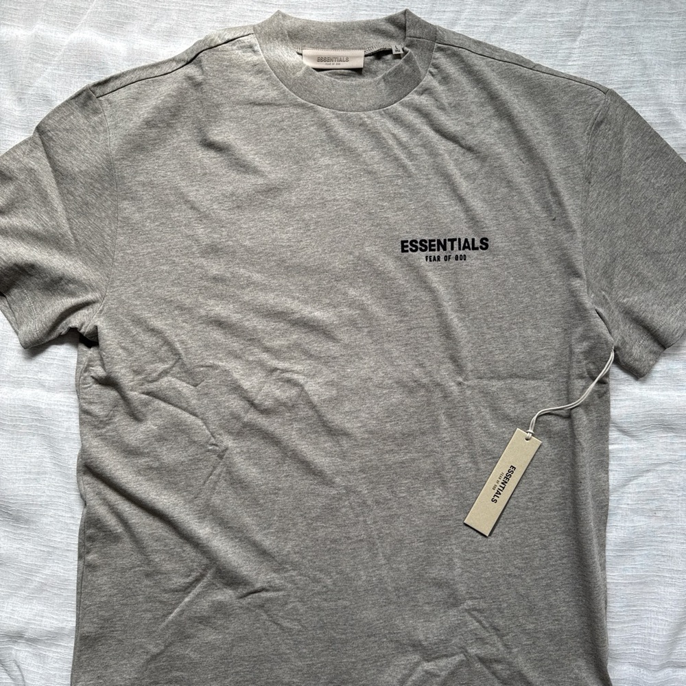 Fear of God Essentials Short Sleeve Tee in Gray